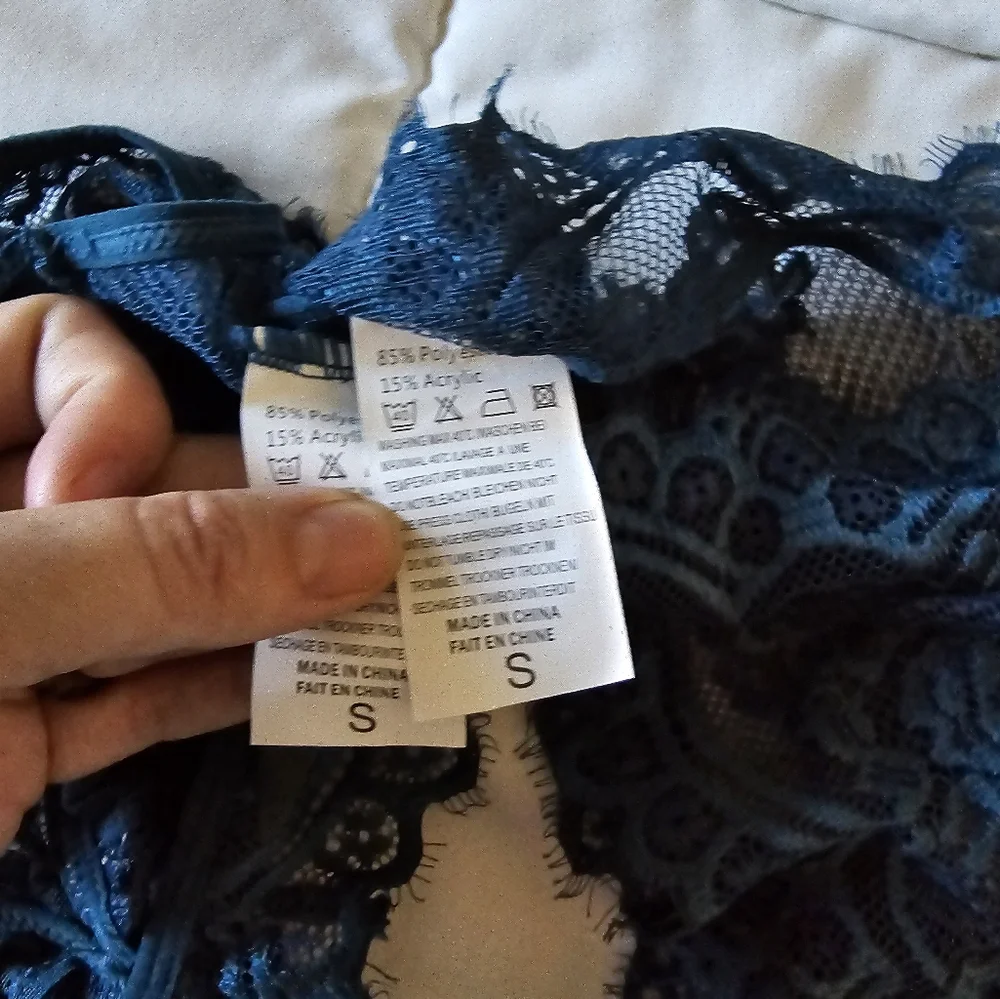 Amazon Teal Bralette & panty lace set - Picture 6 of 6
